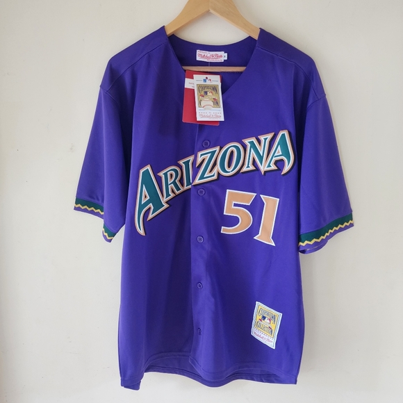 RANDY JOHNSON ARIZONA DIAMONDBACKS THROWBACK JERSEY - Picture 1 of 6